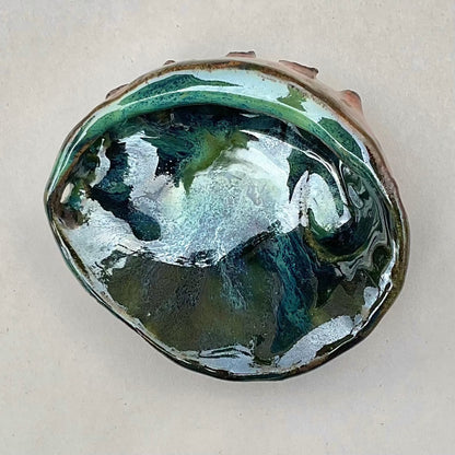Ceramic Abalone Shells Heidi Duran Consignment M: Ocean Greens