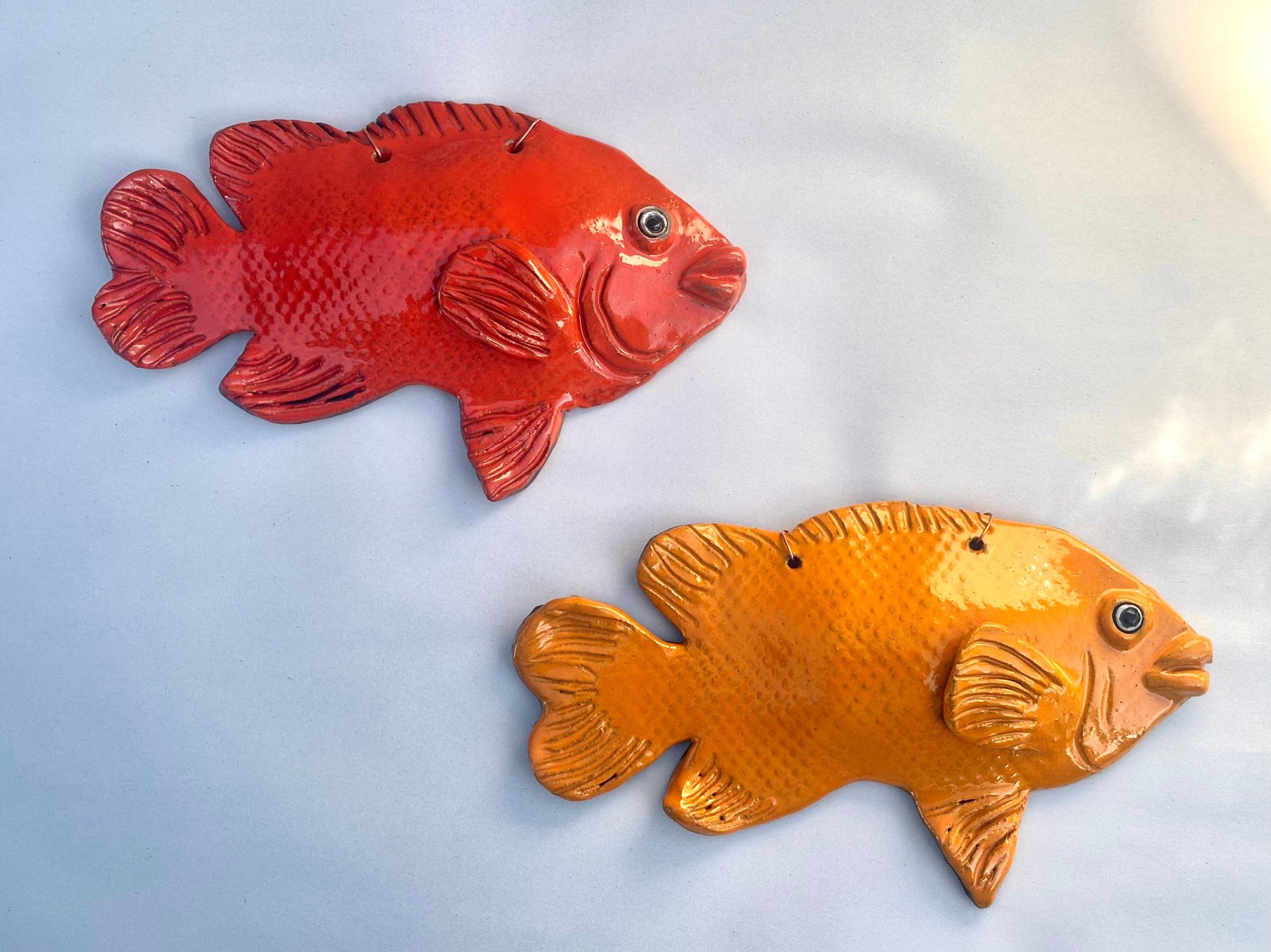 Ceramic Garibaldi Wall Sculpture Heidi Duran Consignment