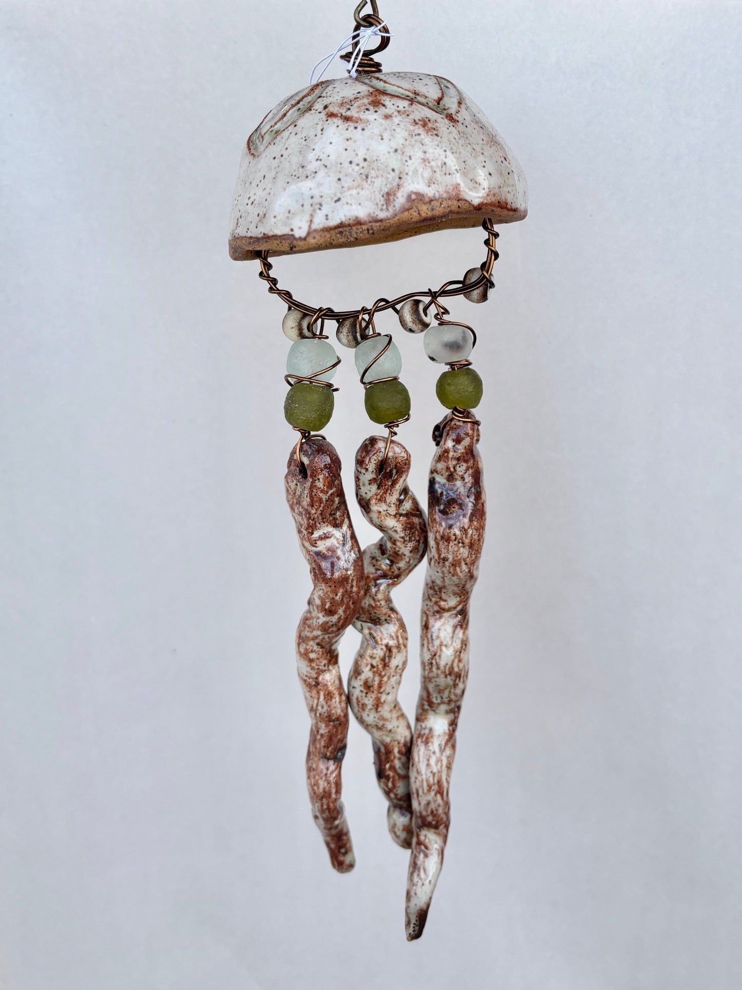 Ceramic Jellyfish Heidi Duran Consignment X-Large : Shimmering Terracotta (13" x 7")