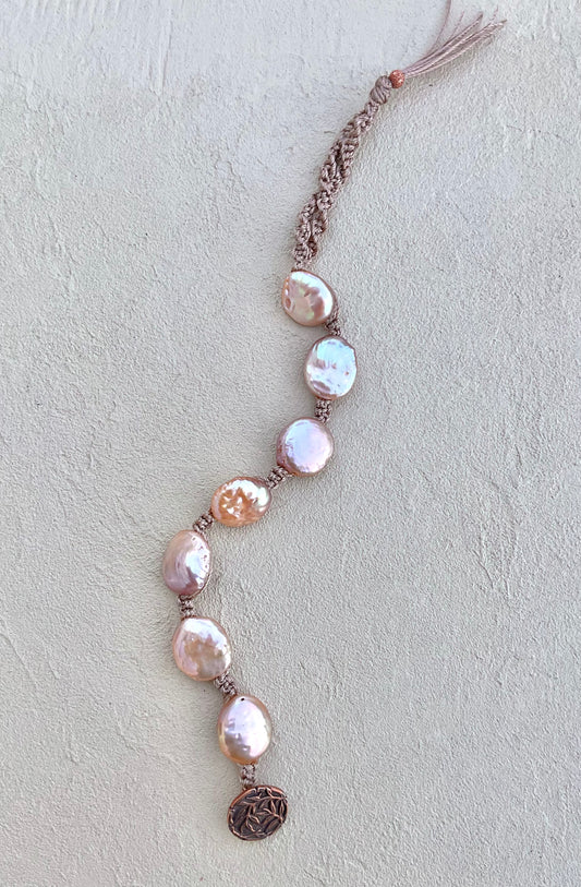 Coin Pearl Woven Bracelets Heidi Duran Inventory