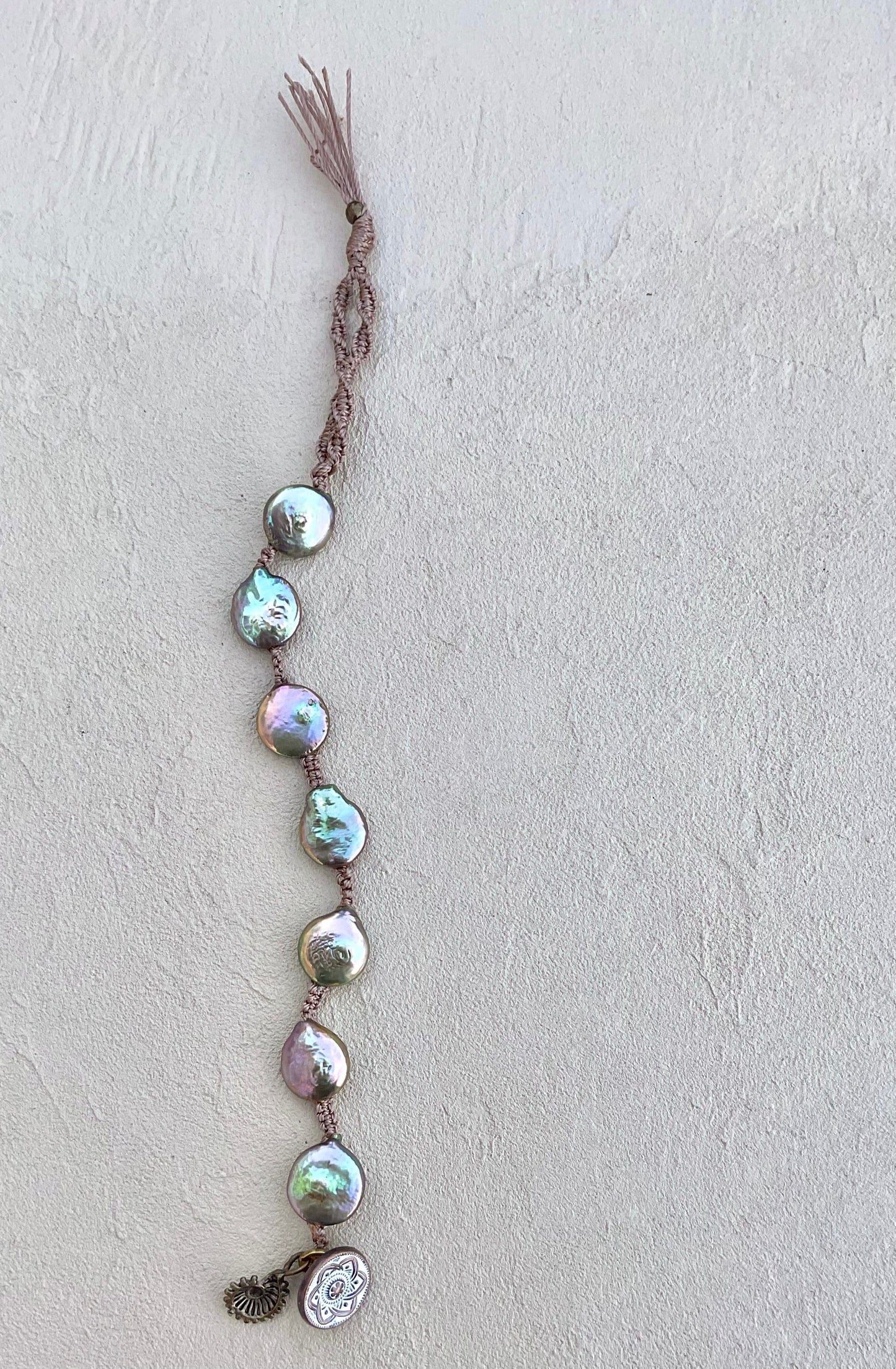 Coin Pearl Woven Bracelets Heidi Duran Inventory