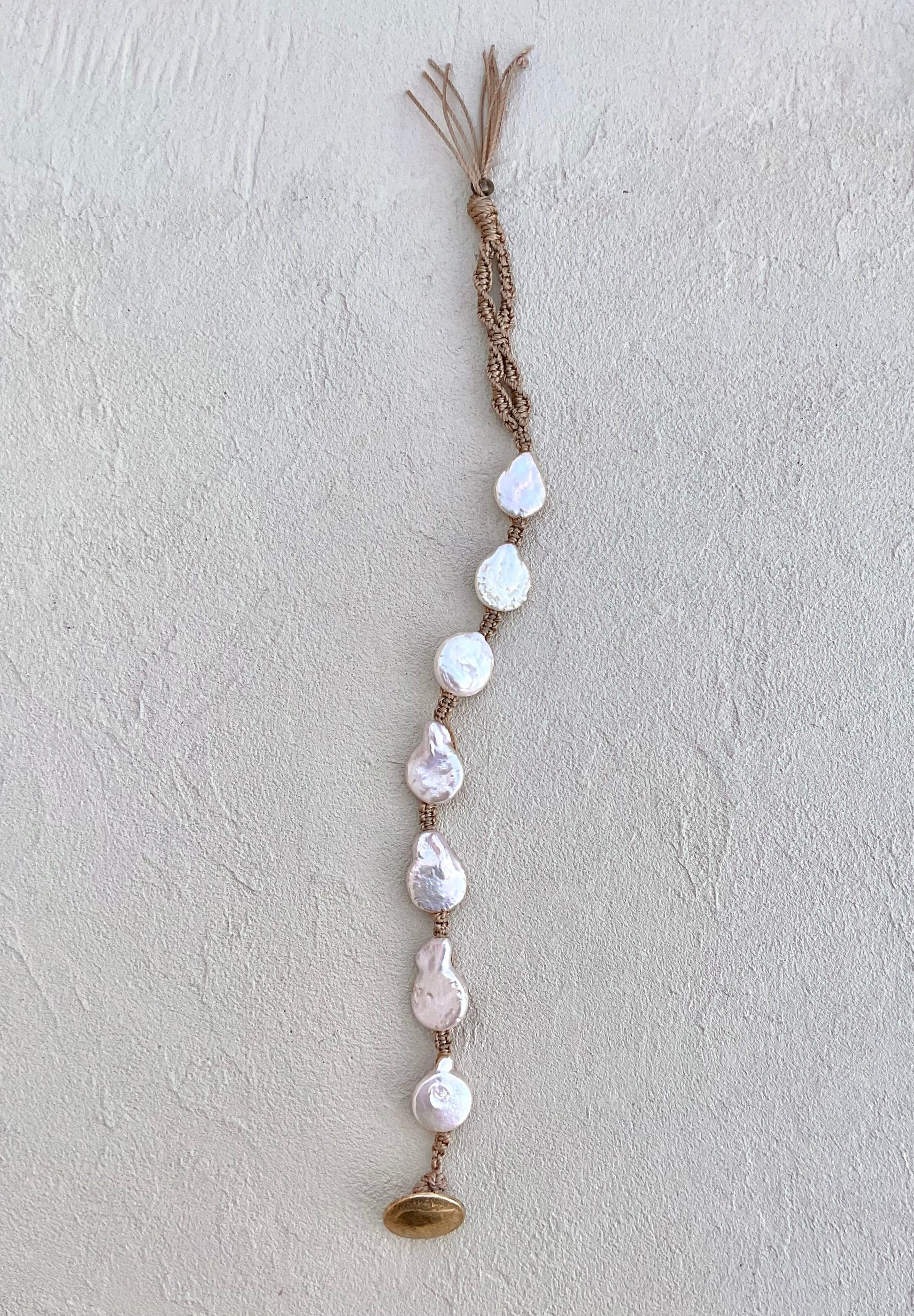 Coin Pearl Woven Bracelets Heidi Duran Inventory