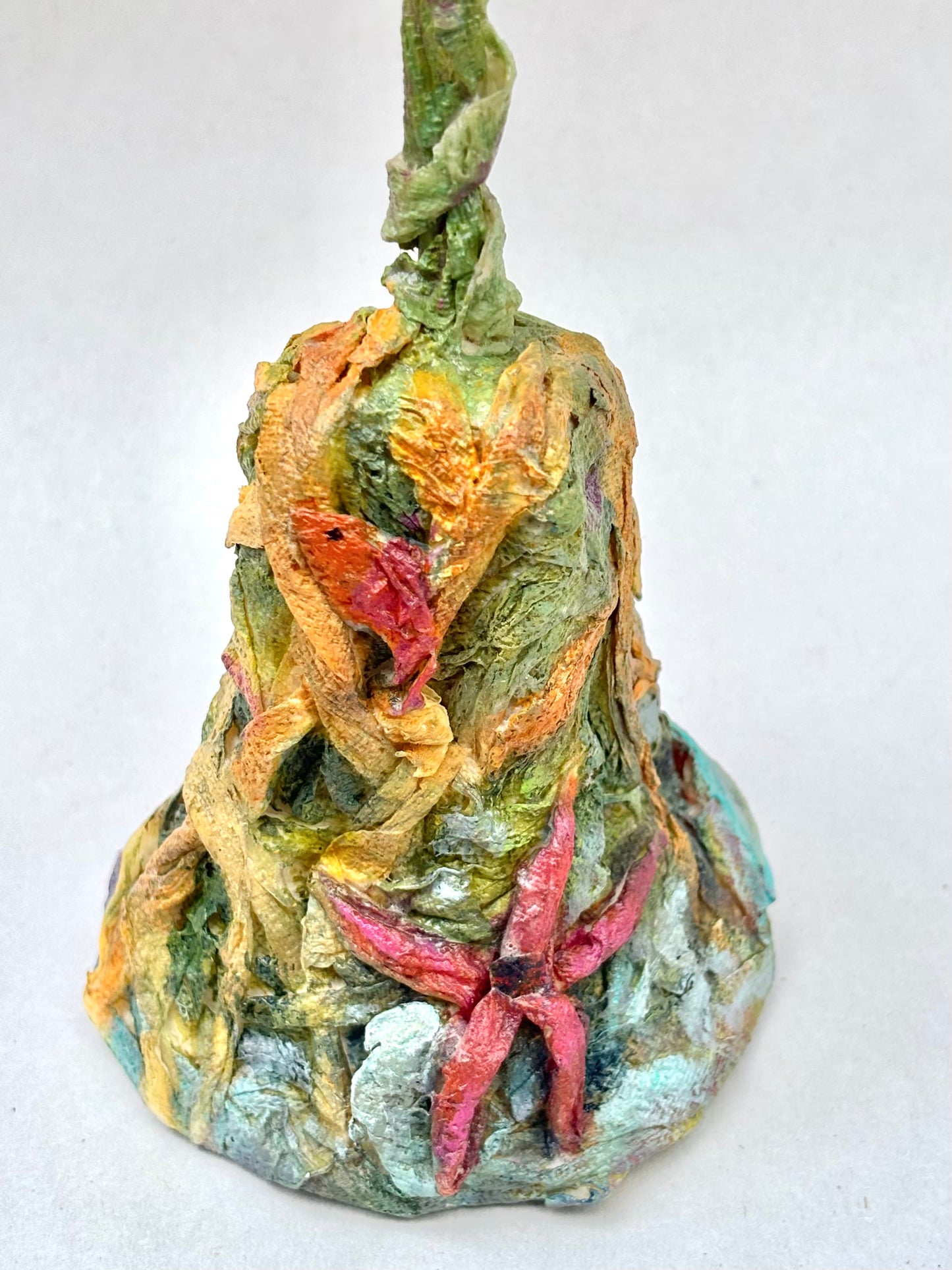 Collage-Paper Mache Fish Stand Marion Dies Consignment