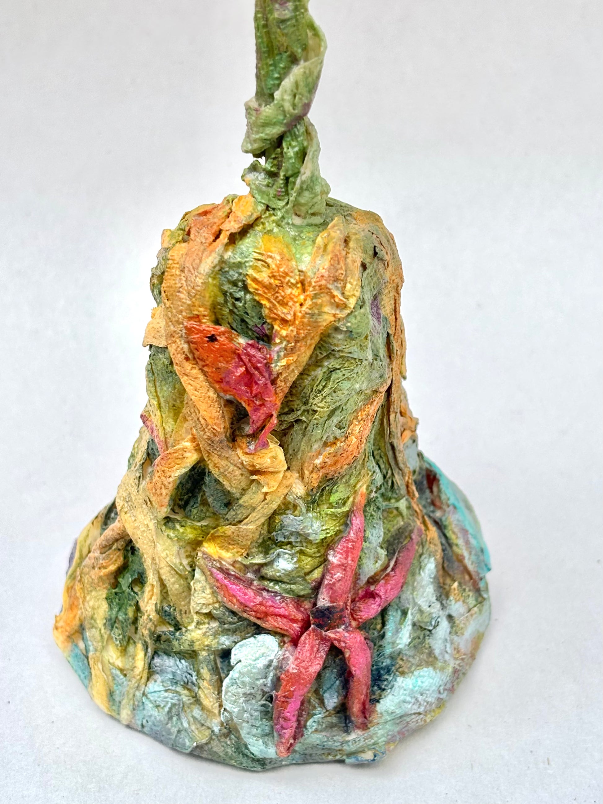 Collage-Paper Mache Fish Stand Marion Dies Consignment