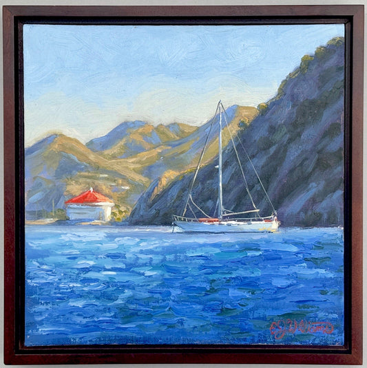 "Coming Around the Bend" Original Oil Painting EJ Williams Consignment