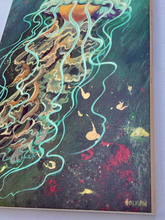 "Compass Jelly" Wooden Print Stephen Holman Consignment