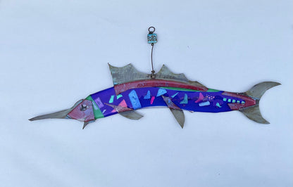 "Dichroic Marlins" Fused Glass and Copper Wired Glass Inventory