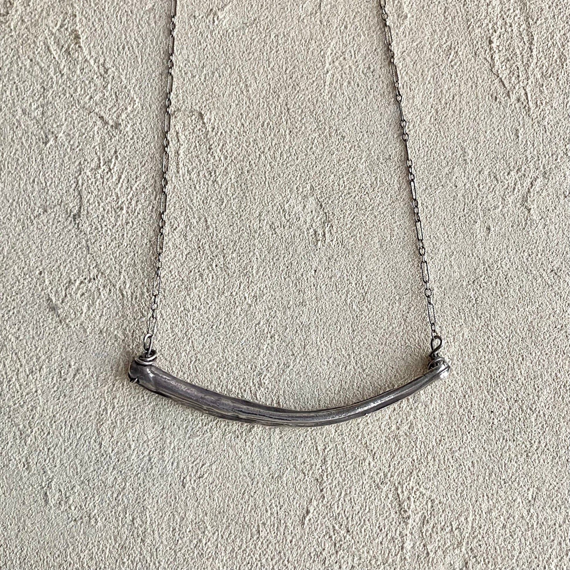 Fine Silver Whales Baleen Necklace Heidi Duran Inventory