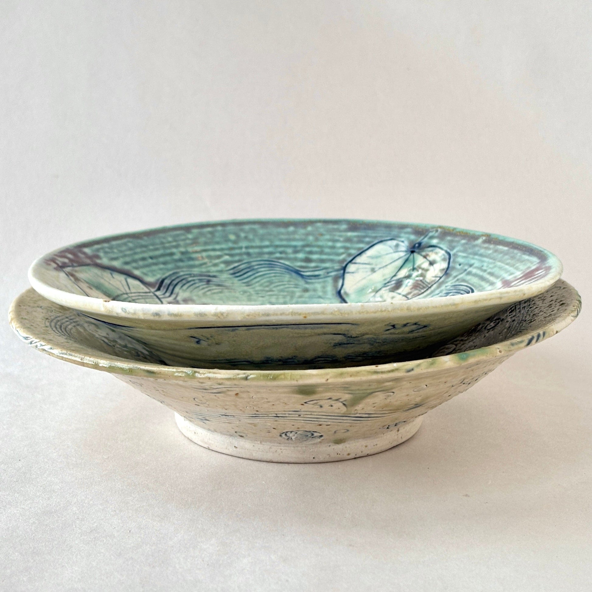 Fish Pond Medium Porcelain Bowls Juls Inventory