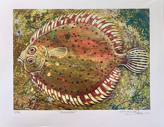 "Flounder" Giclee Print Stephen Holman Consignment