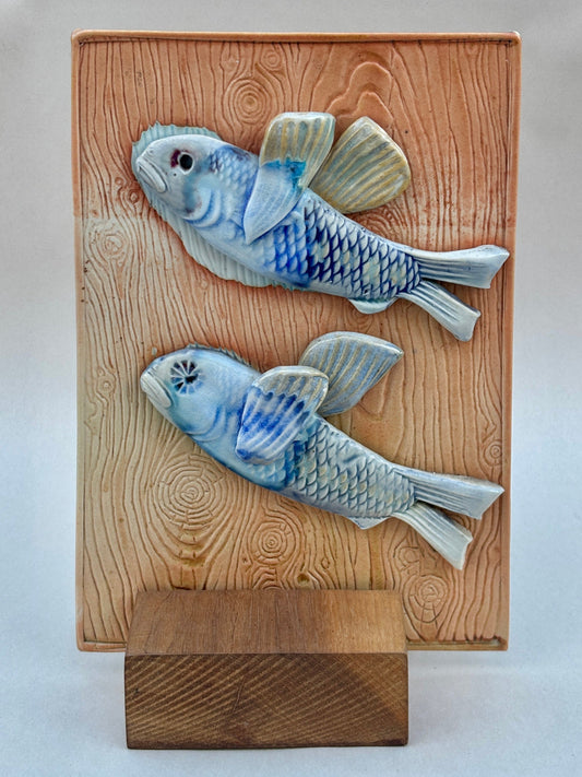 Flying Fish Porcelain Tile Plate Juls Inventory