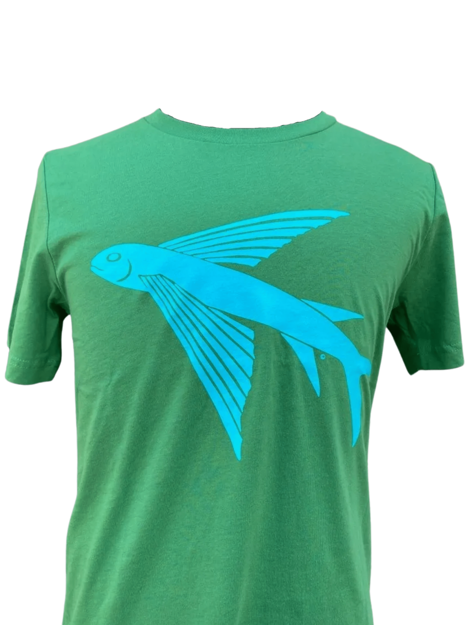 Flying Fish T-Shirt- Leaf Green Afishinados Inventory