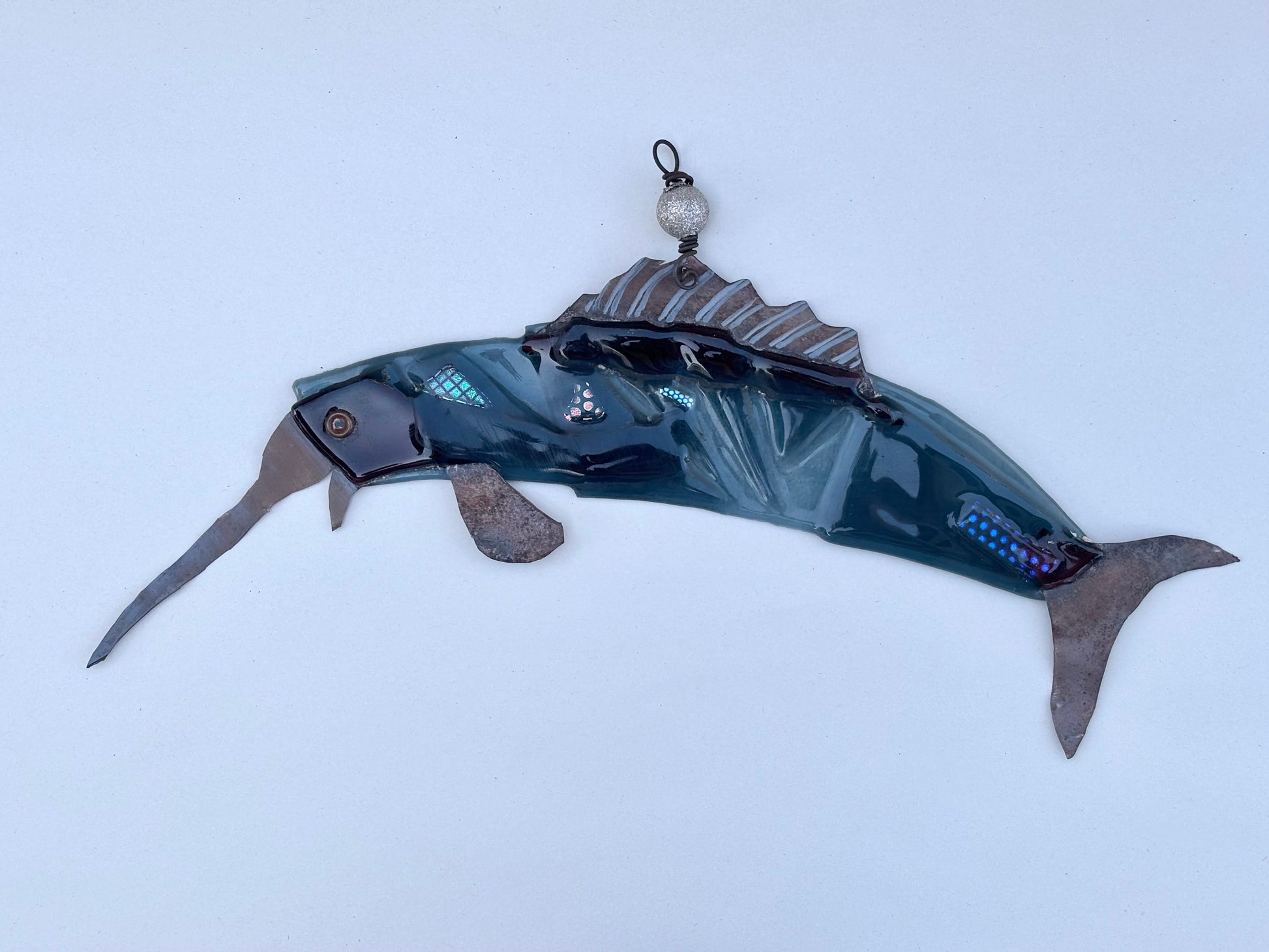 Fused Glass and Copper Swordfish Wired Glass Inventory