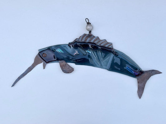 Fused Glass and Copper Swordfish Wired Glass Inventory