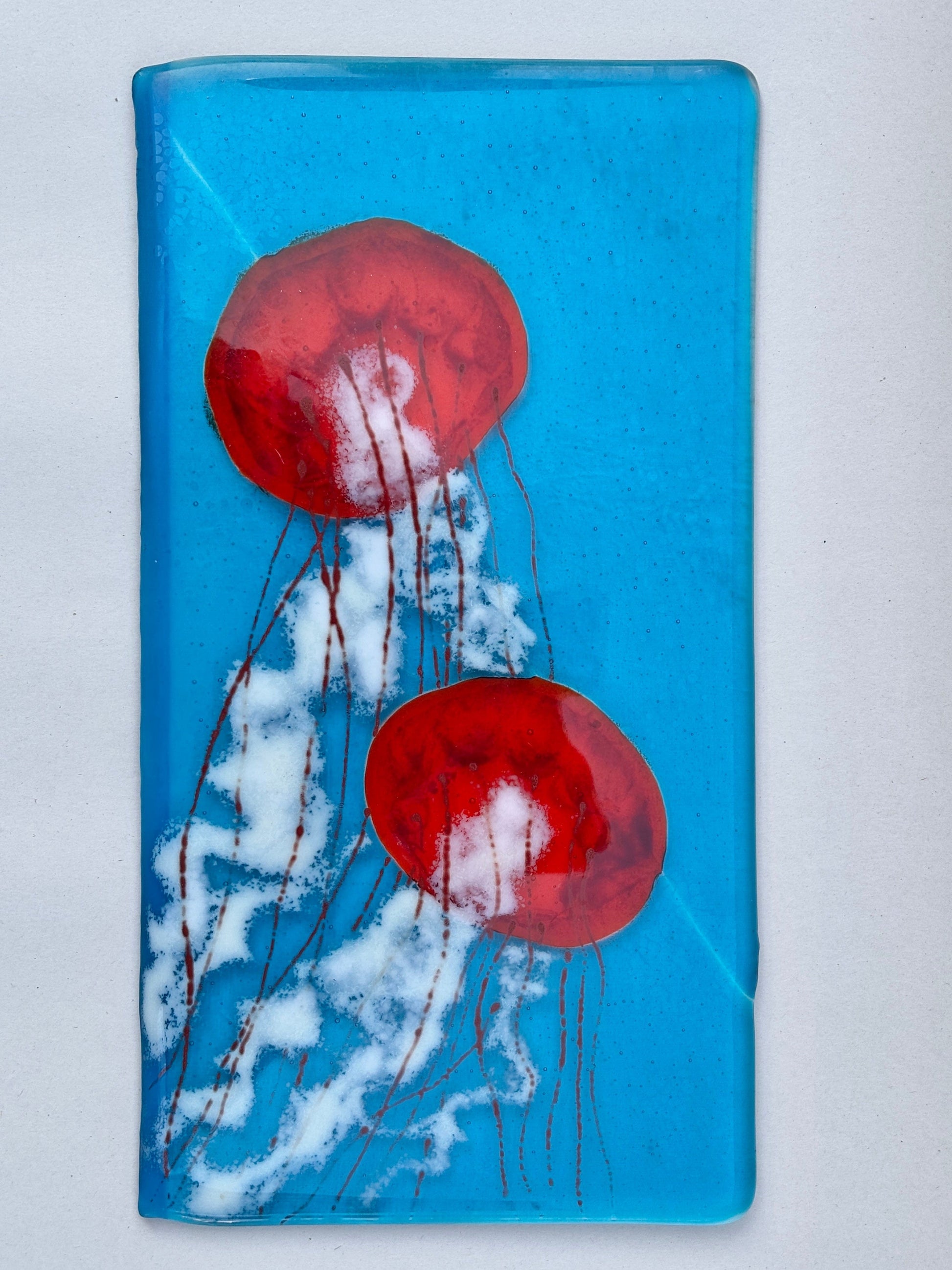 Fused Glass Jellyfish Panels Yen Joy Consignment DOUBLE