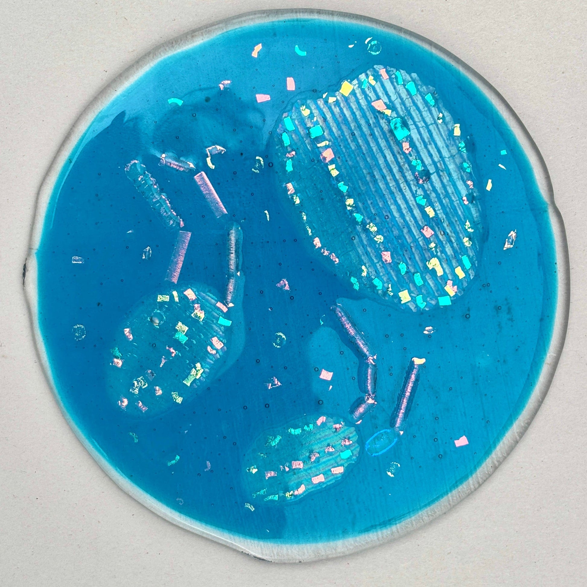 Fused Glass Round Plate Yen Joy Consignment