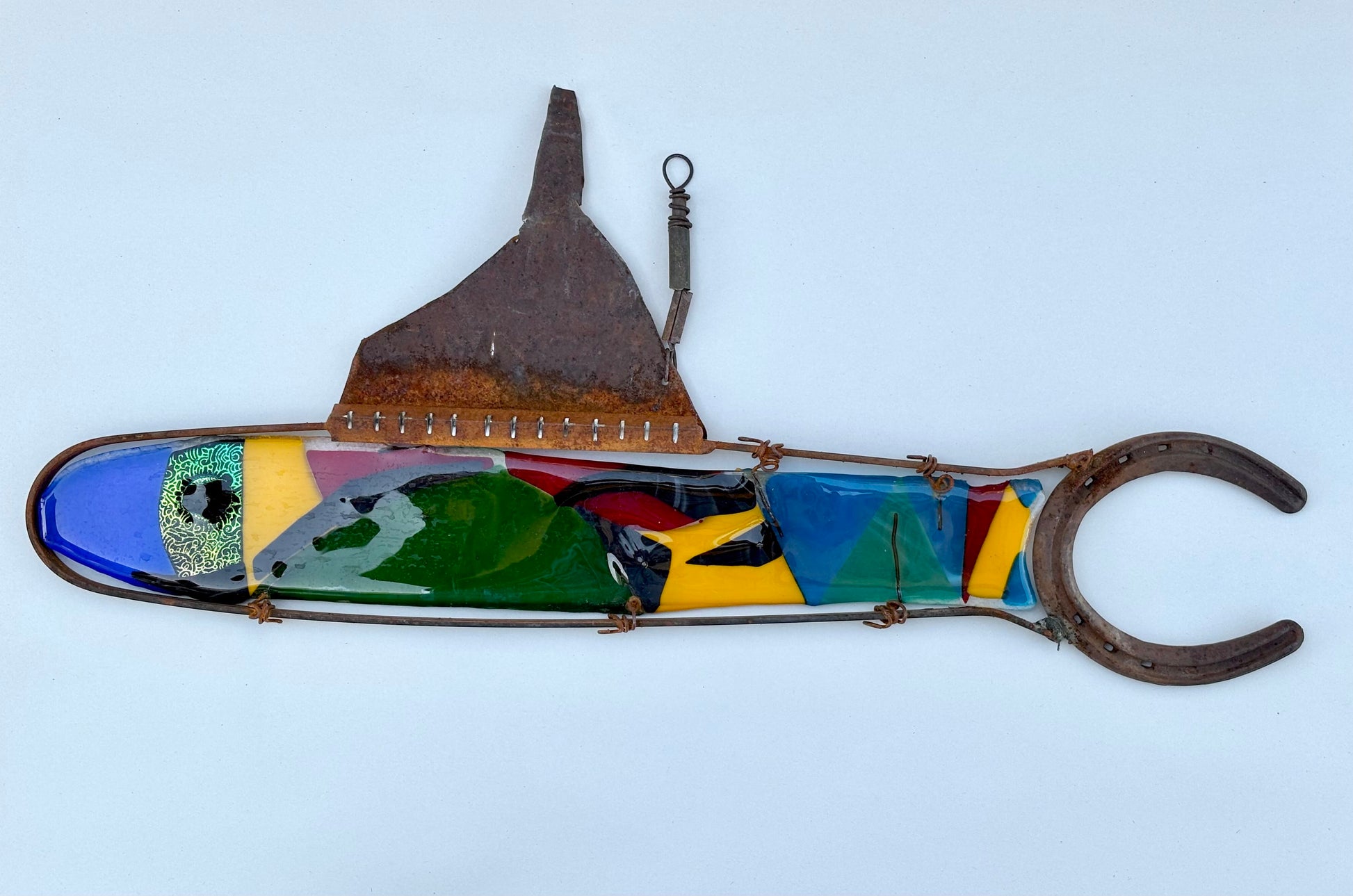 Fused Glass Texas Fish Wired Glass Inventory