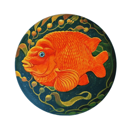 Garibaldi Porthole Circular Wooden Print Stephen Holman Consignment