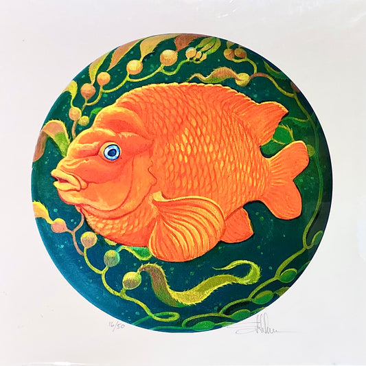 Garibaldi Porthole Print Stephen Holman Consignment 6" X 6" - Unmatted