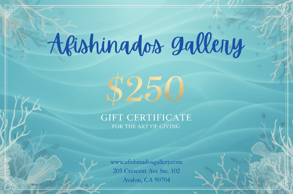 Gift Certificate Afishinados Inventory $250