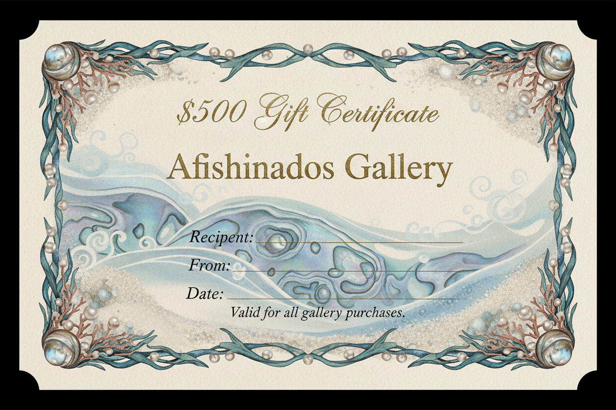 Gift Certificate Afishinados Inventory $500
