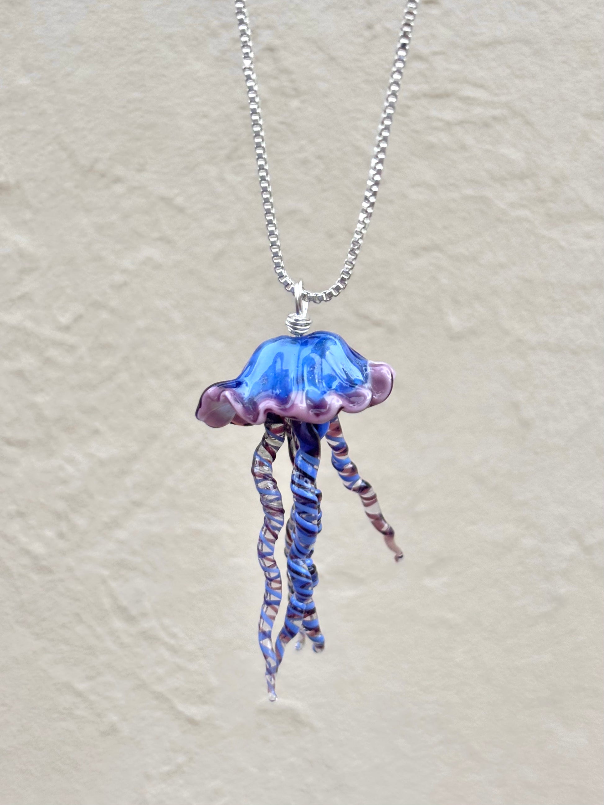 Glass Jellyfish Necklace Mariah A. Conner Consignment