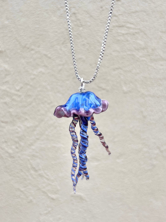 Glass Jellyfish Necklace Mariah A. Conner Consignment