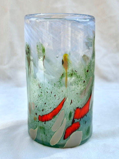Hand Blown Garibaldi Kelp Forest Glasses Mariah A. Conner Consignment
