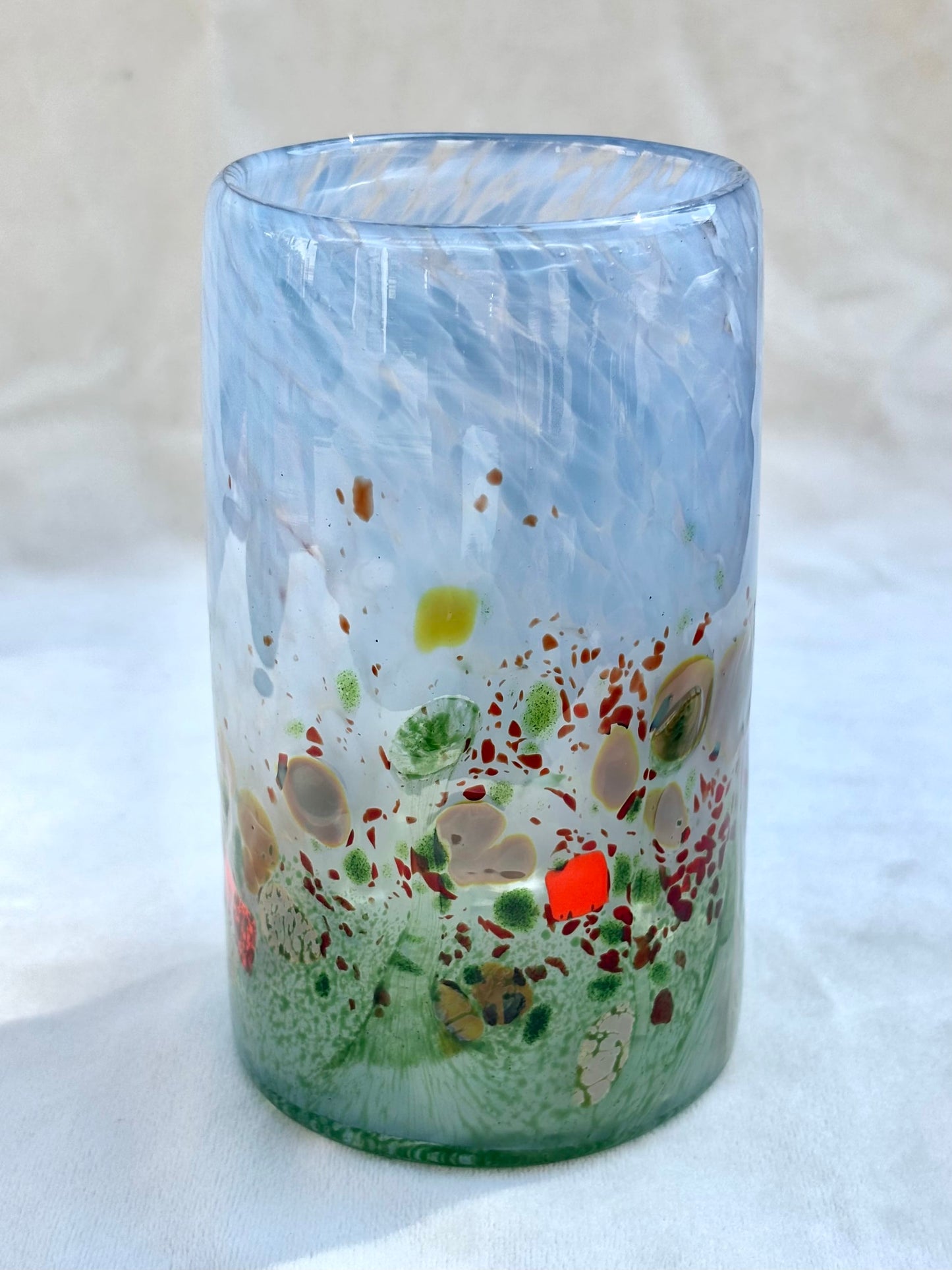 Hand Blown Garibaldi Kelp Forest Glasses Mariah A. Conner Consignment