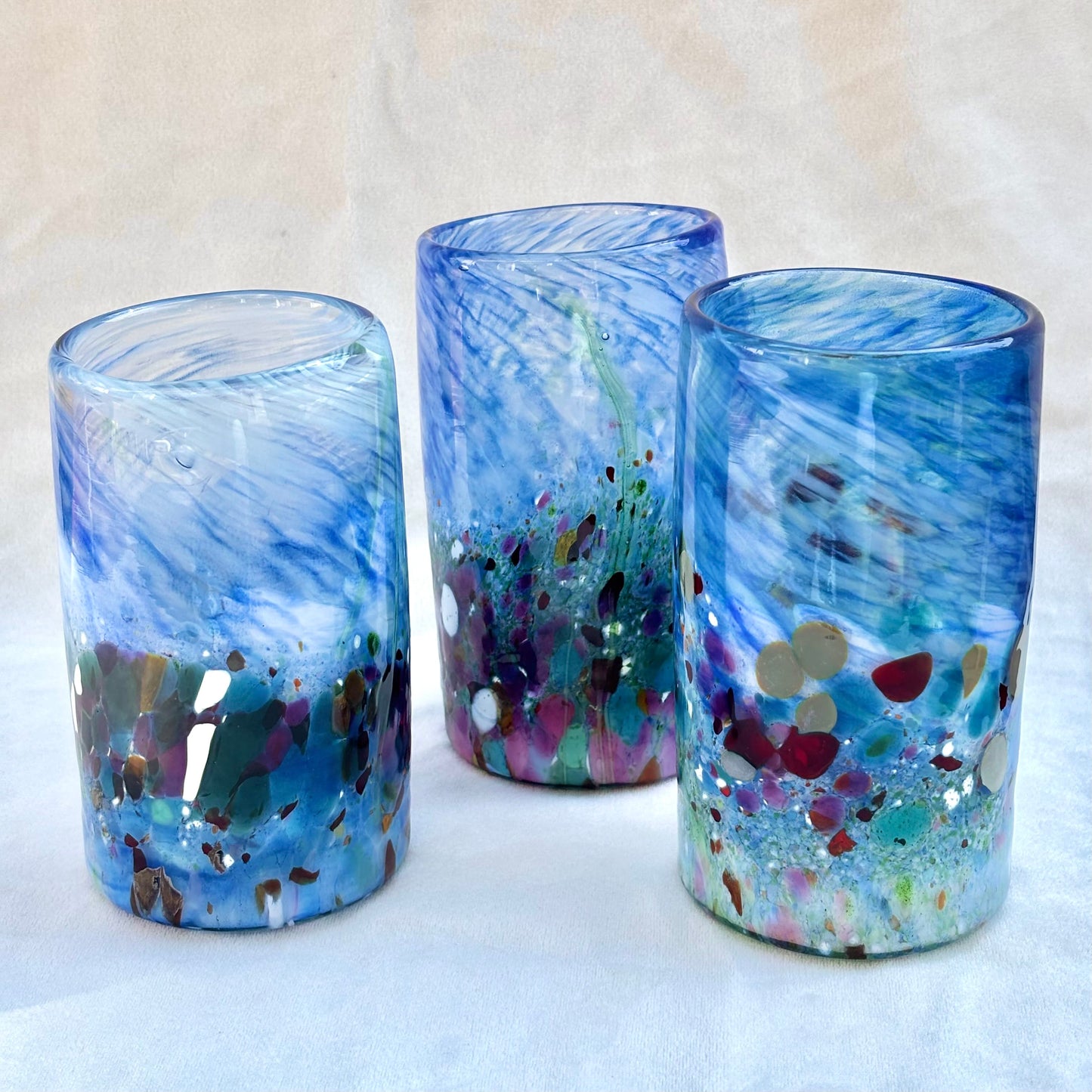 Hand Blown "Octopus Garden" Glasses Mariah A. Conner Consignment