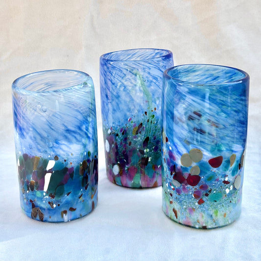Hand Blown "Octopus Garden" Glasses Mariah A. Conner Consignment