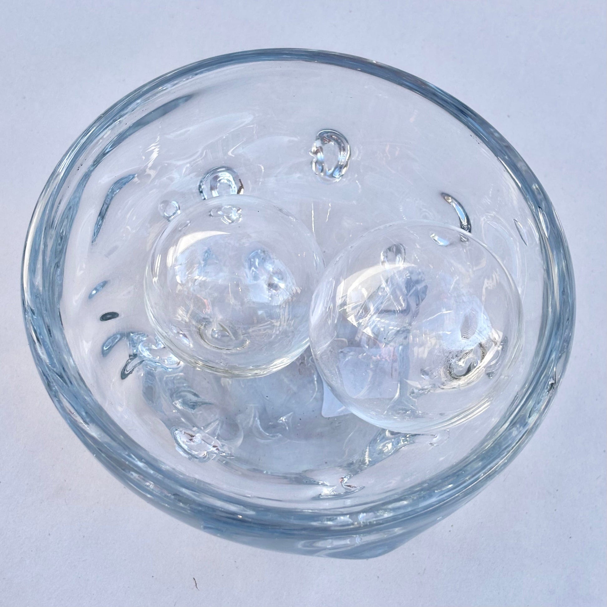 Hand-Blown "Sea Glass" Bowl by Mariah Conner Mariah A. Conner Consignment