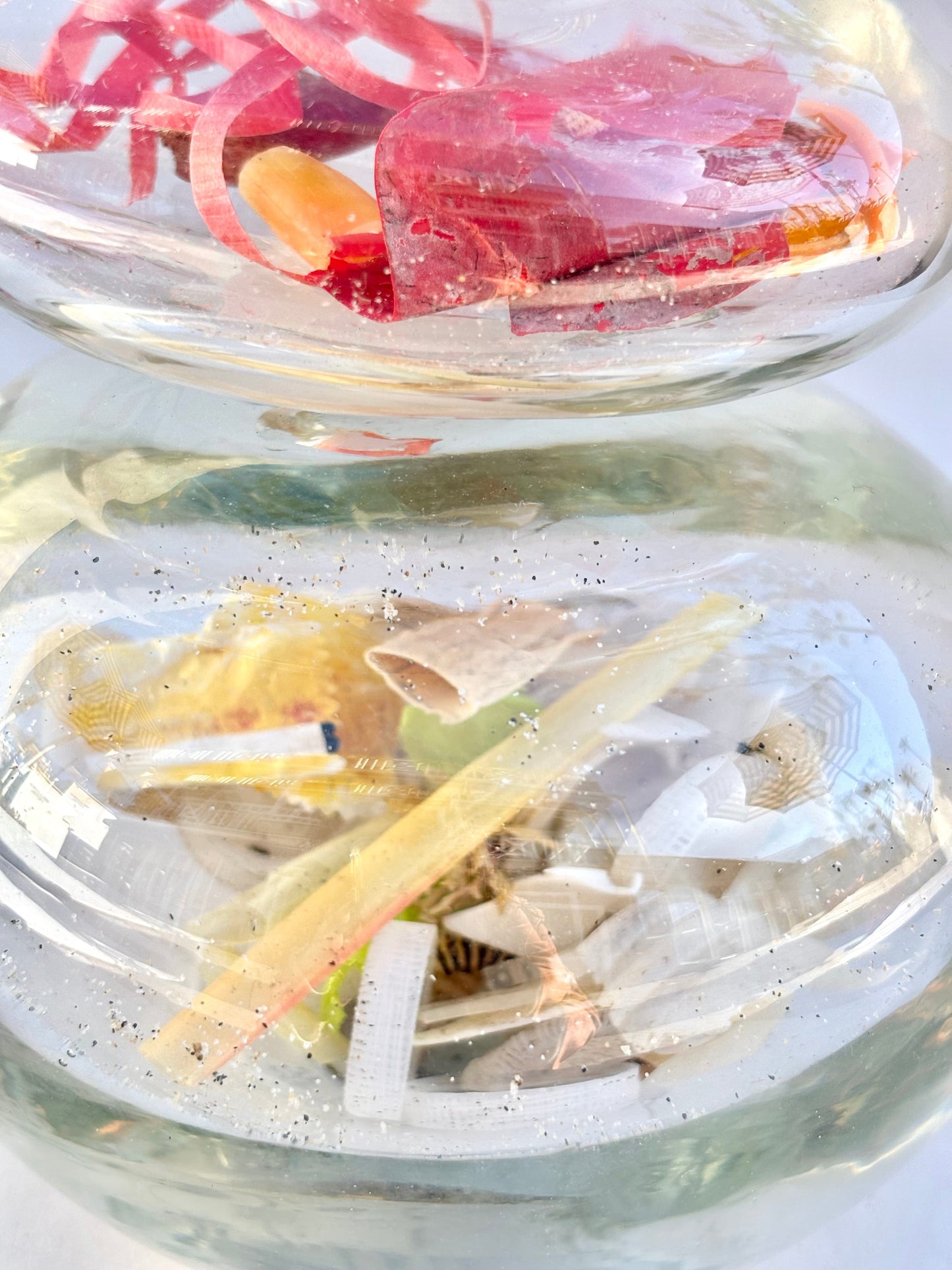 Hand Blown "Tipping Point" Glass Cairn by Mariah Conner Mariah A. Conner Consignment