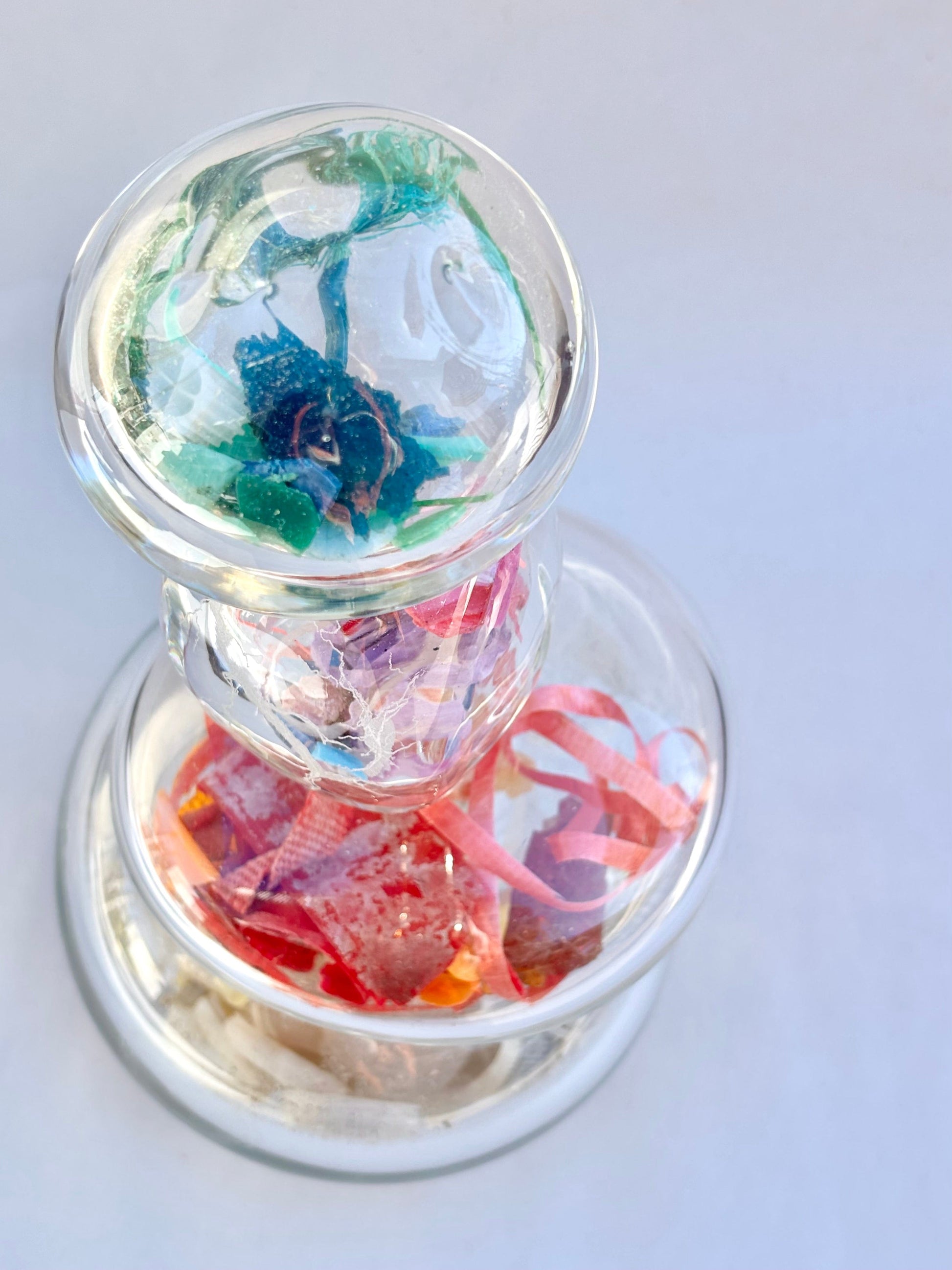 Hand Blown "Tipping Point" Glass Cairn by Mariah Conner Mariah A. Conner Consignment