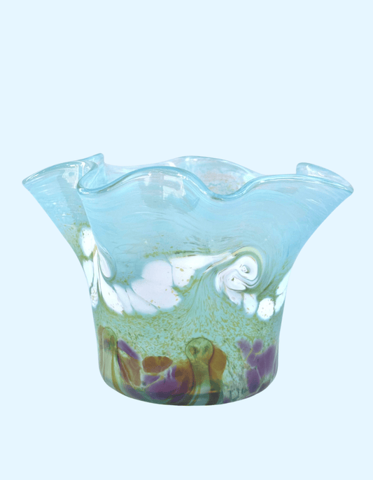 Hand-Blown "Wavy" Bowl by Mariah Conner Mariah A. Conner Consignment
