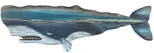 Hand Carved Wooden Sperm Whale JP Bravo Consignment