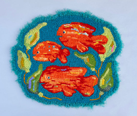 Hand Hooked Trio Garibaldi Mat S Newton Consignment