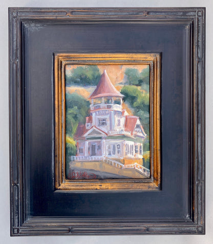 "Holly Hill House" Original Oil Painting - Framed EJ Williams Consignment