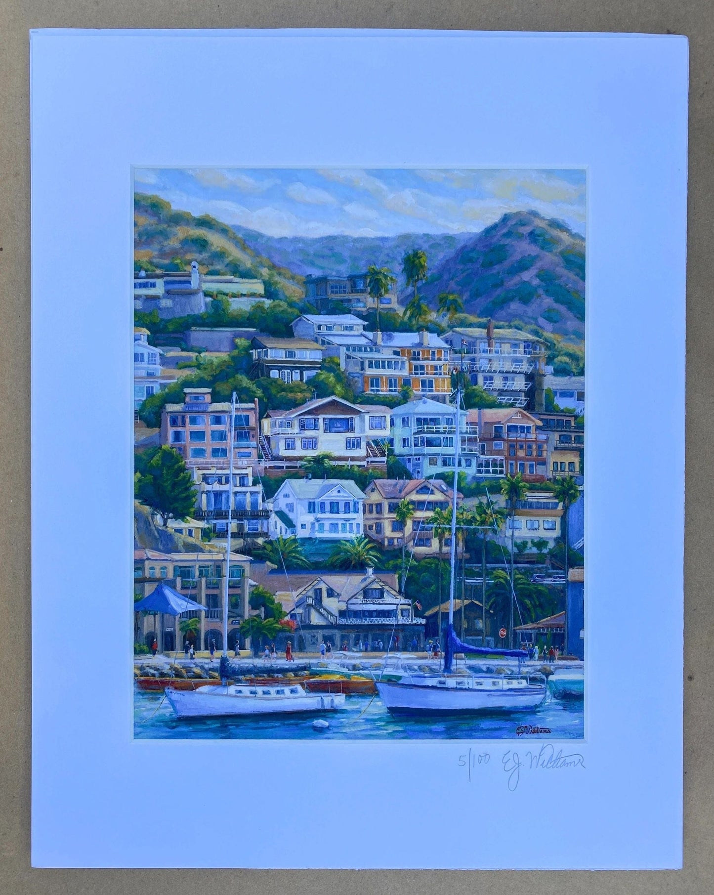 "Houses of Avalon" Giclee Print EJ Williams Consignment