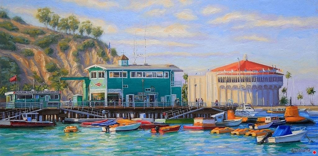 "Icons of Catalina" Framed Giclee Print EJ Williams Consignment