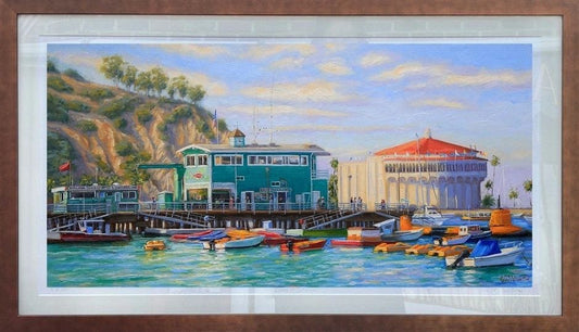 "Icons of Catalina" Framed Giclee Print EJ Williams Consignment Bronze Metallic Frame