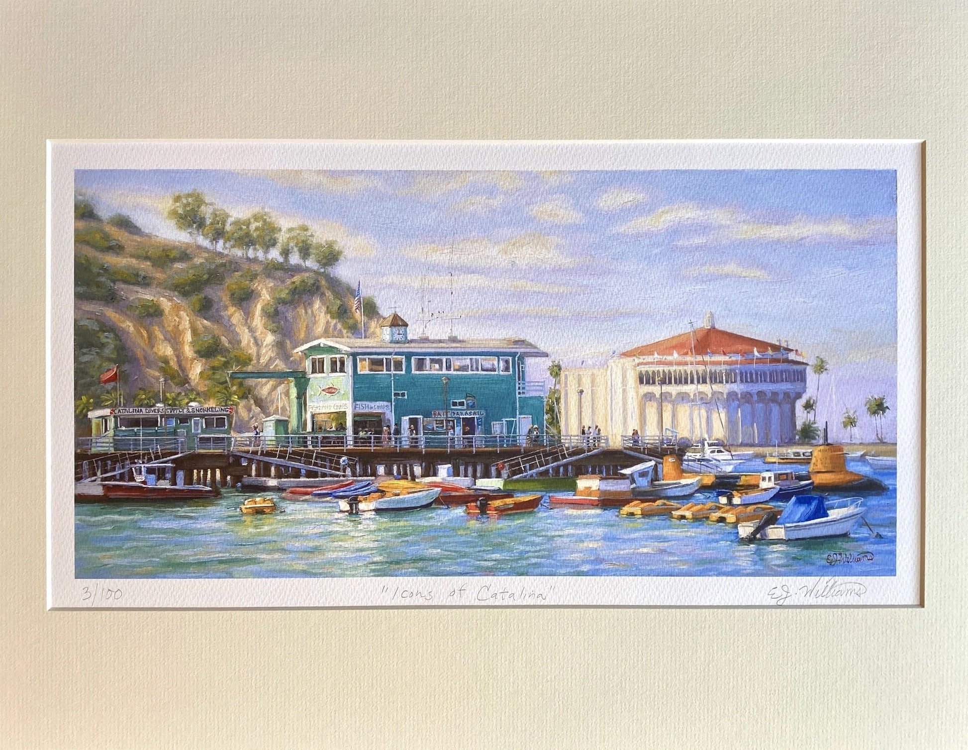 "Icons of Catalina" Giclee Print EJ Williams Consignment