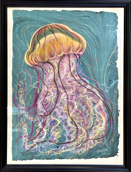 "Jelly" Original Pastel Drawing- Framed Stephen Holman Consignment