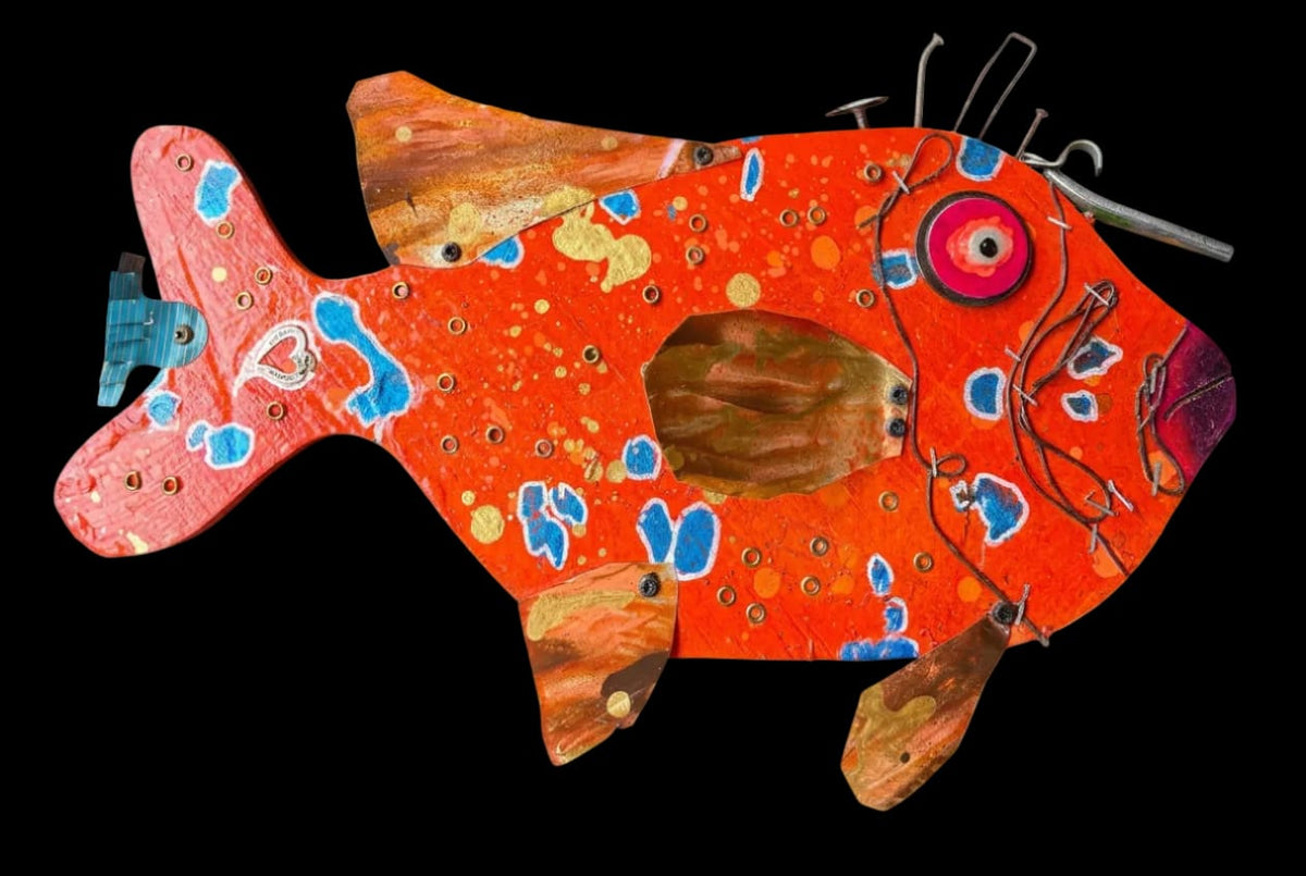 Juvenile Garibaldis Eco-Folk Art Rodrigo Consignment Facing Right