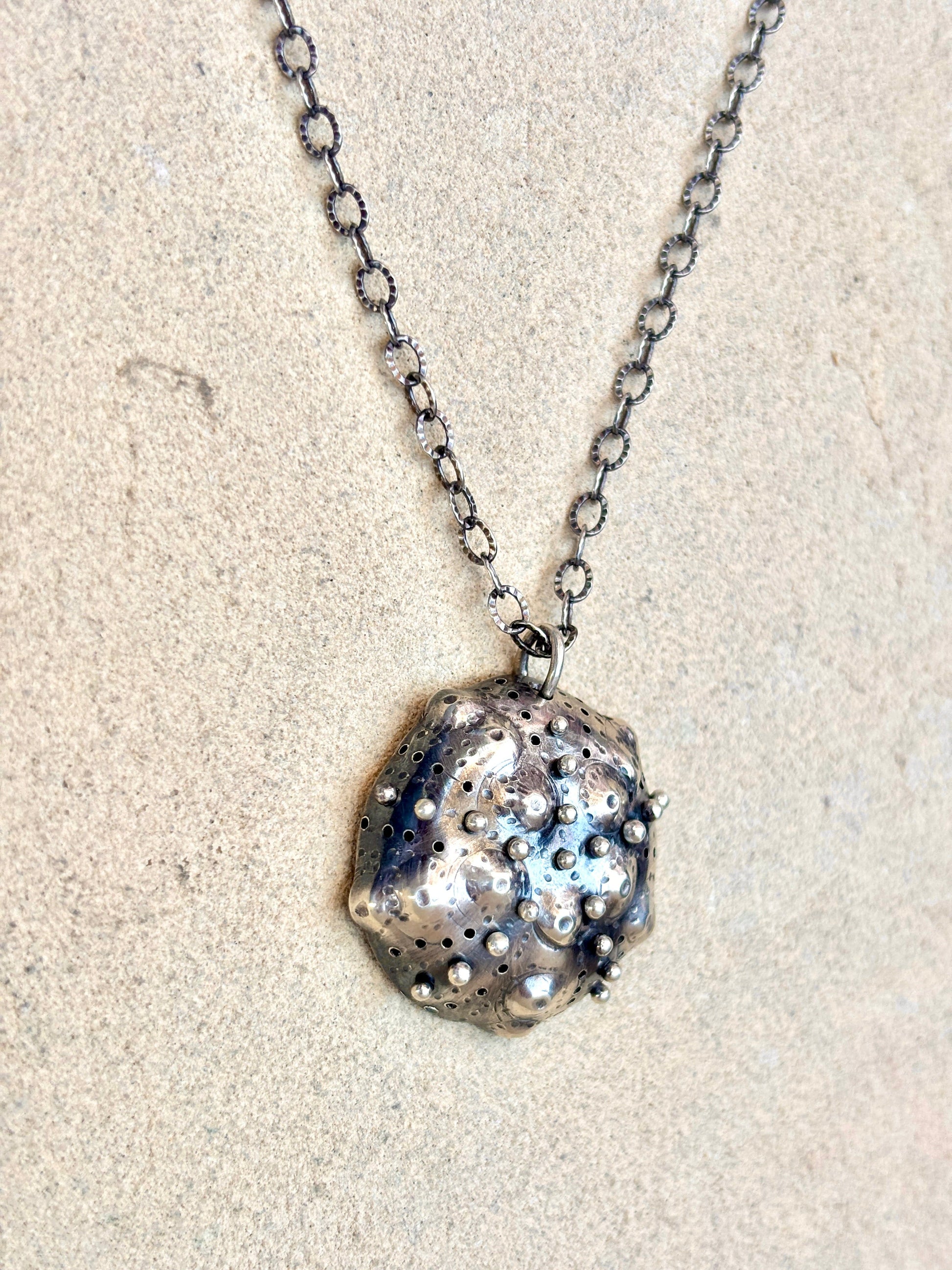 Knobby Sea Urchin Sterling Necklace J. Anderson LTL Inventory