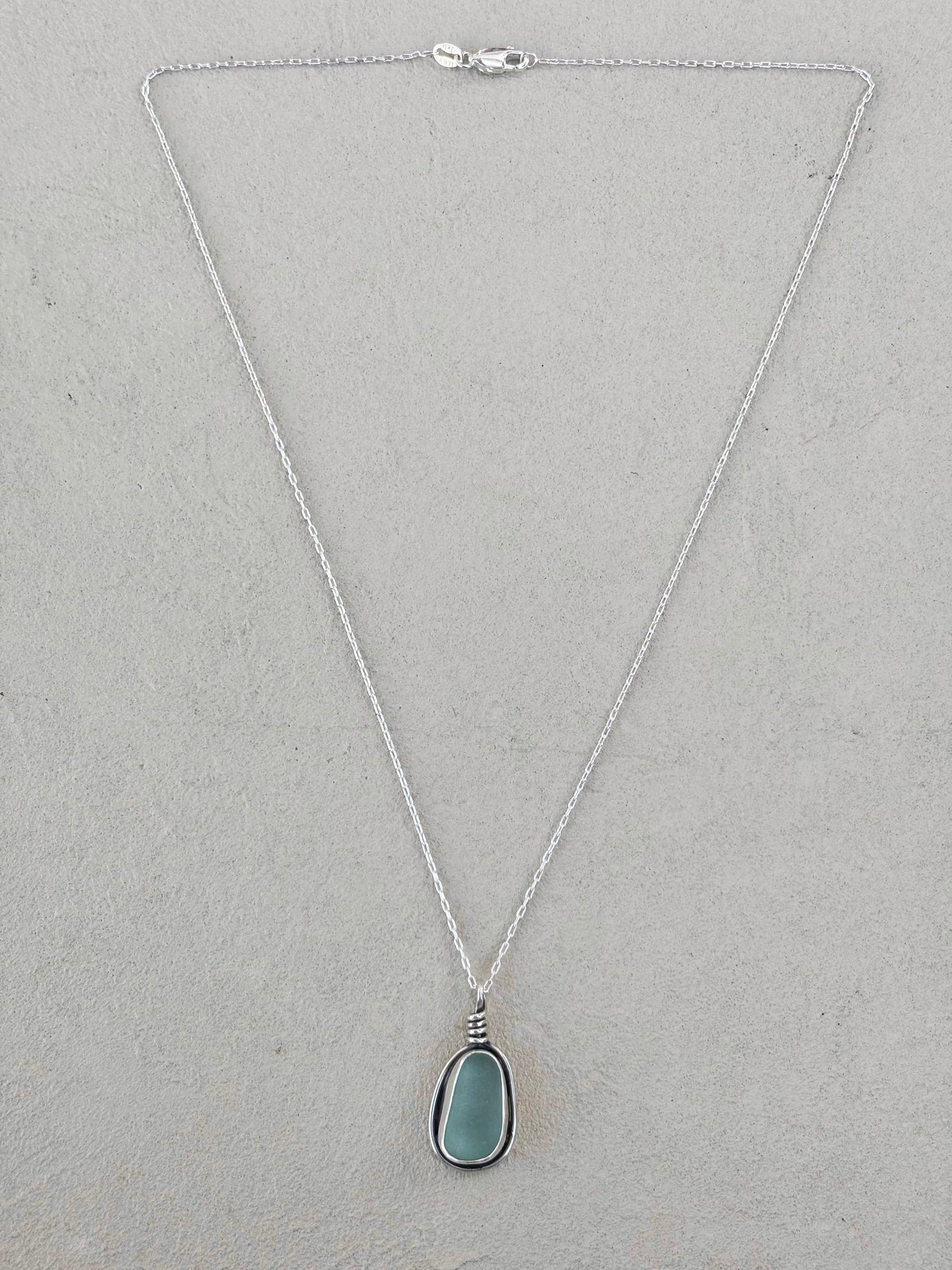 Knotted Sea Glass Necklaces J. Anderson LTL Inventory Aqua Green