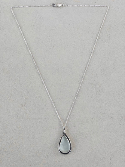 Knotted Sea Glass Necklaces J. Anderson LTL Inventory Clear