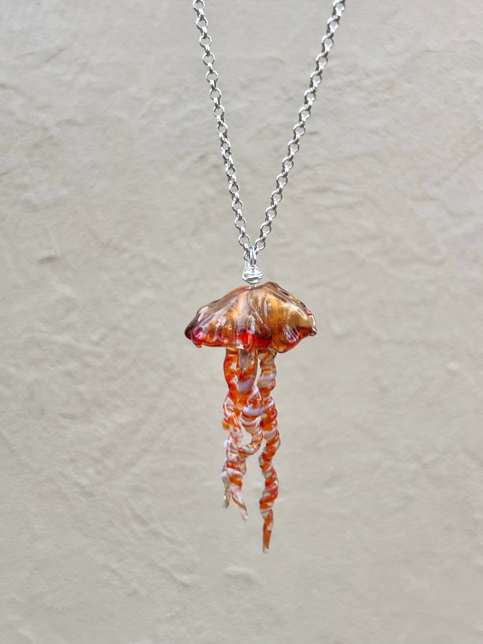 Lamp work Jellyfish Pendant Mariah A. Conner Consignment