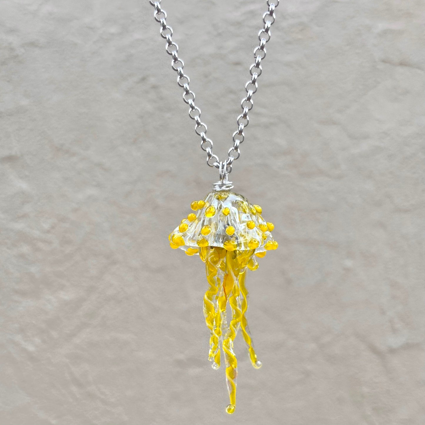 Lamp work Jellyfish Pendant Mariah A. Conner Consignment