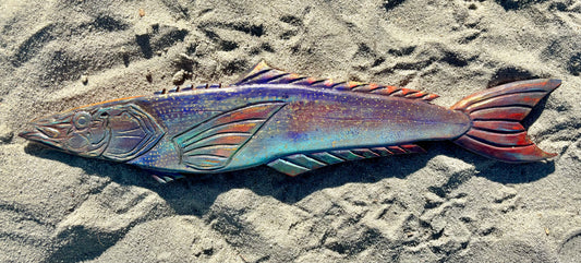 Large Wooden Barracuda Daniel Floyd Consignment